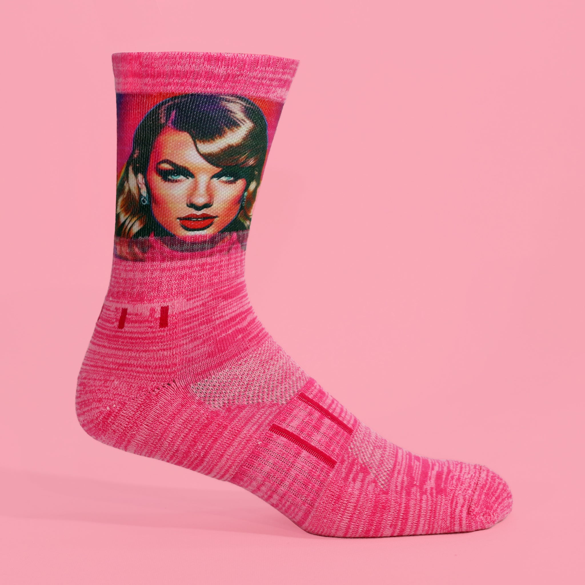 Custom Photo Socks, Hybrid Athletic Crew